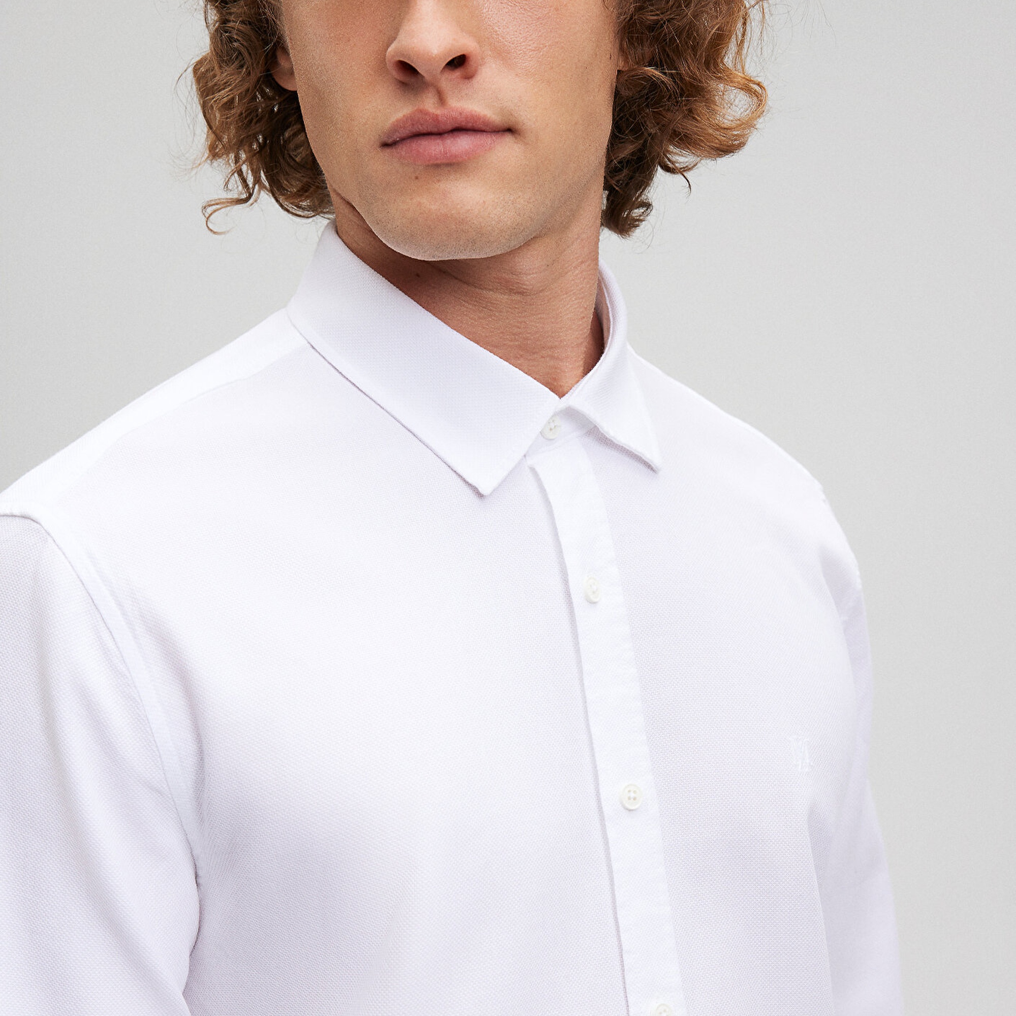 Mavi Beyaz Gömlek Slim Fit / Dar Kesim 0210698-620