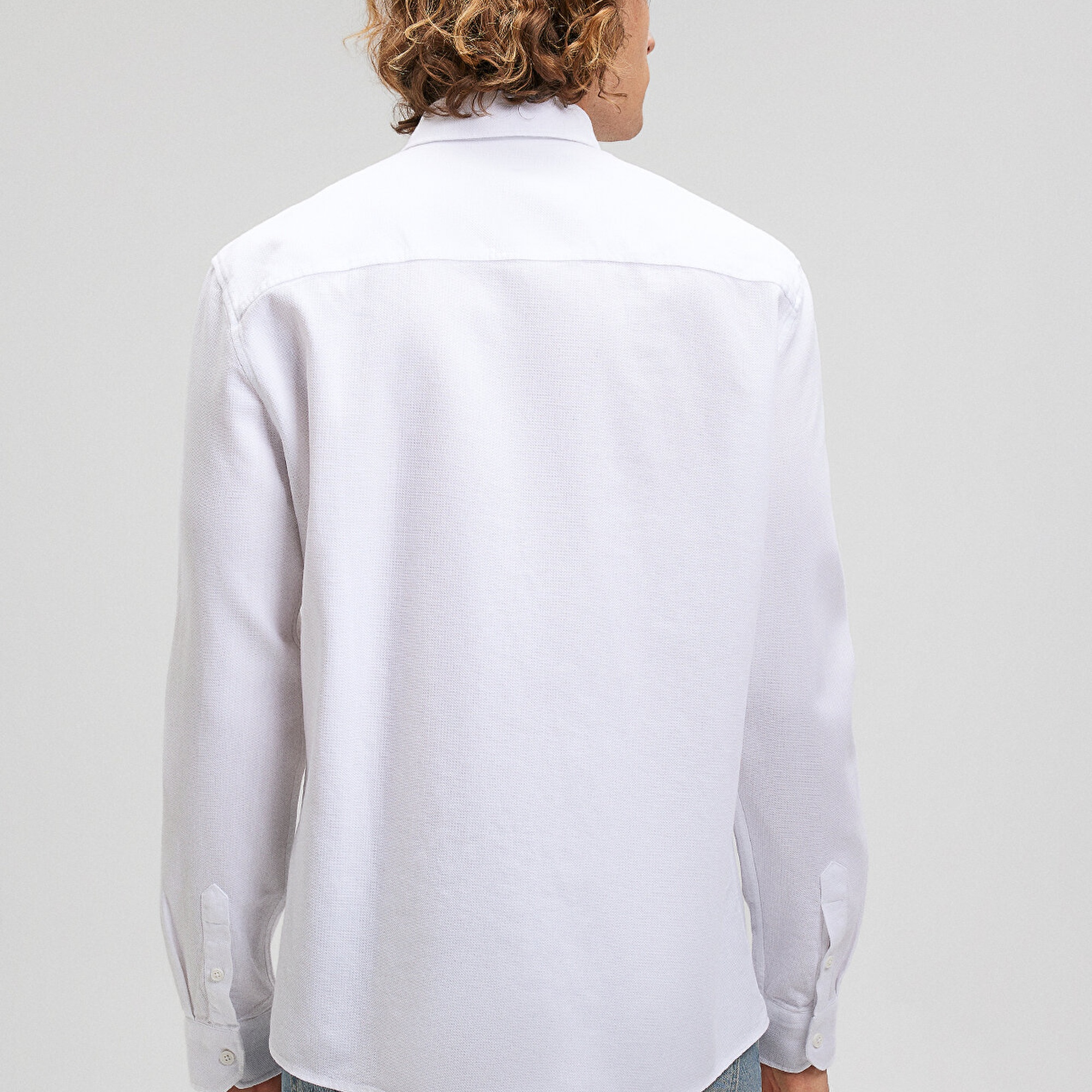 Mavi Beyaz Gömlek Slim Fit / Dar Kesim 0210698-620