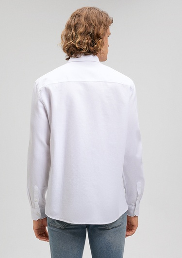  Mavi Beyaz Gömlek Slim Fit / Dar Kesim 0210698-620