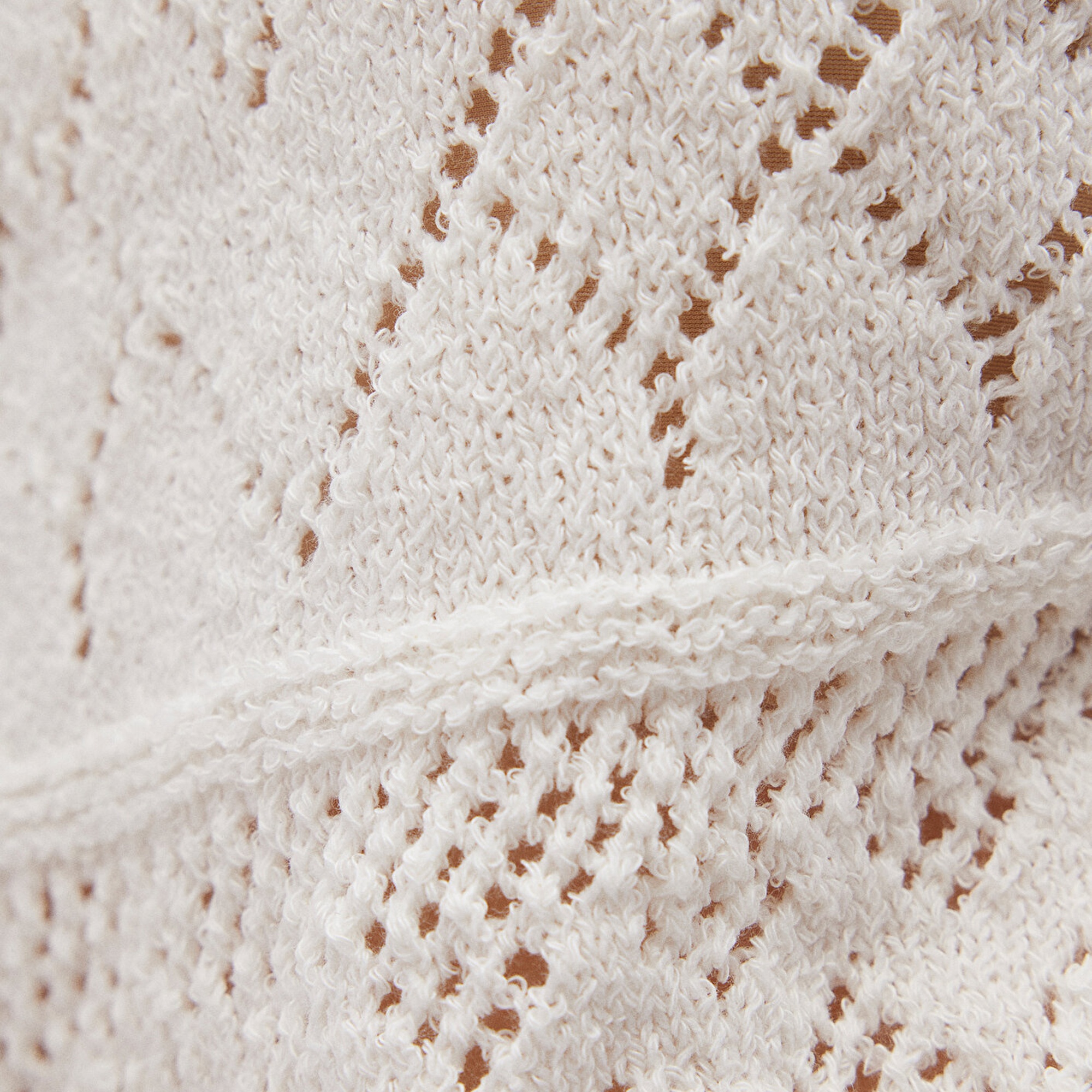 Mavi Büzgülü Beyaz Triko 1710309-70057