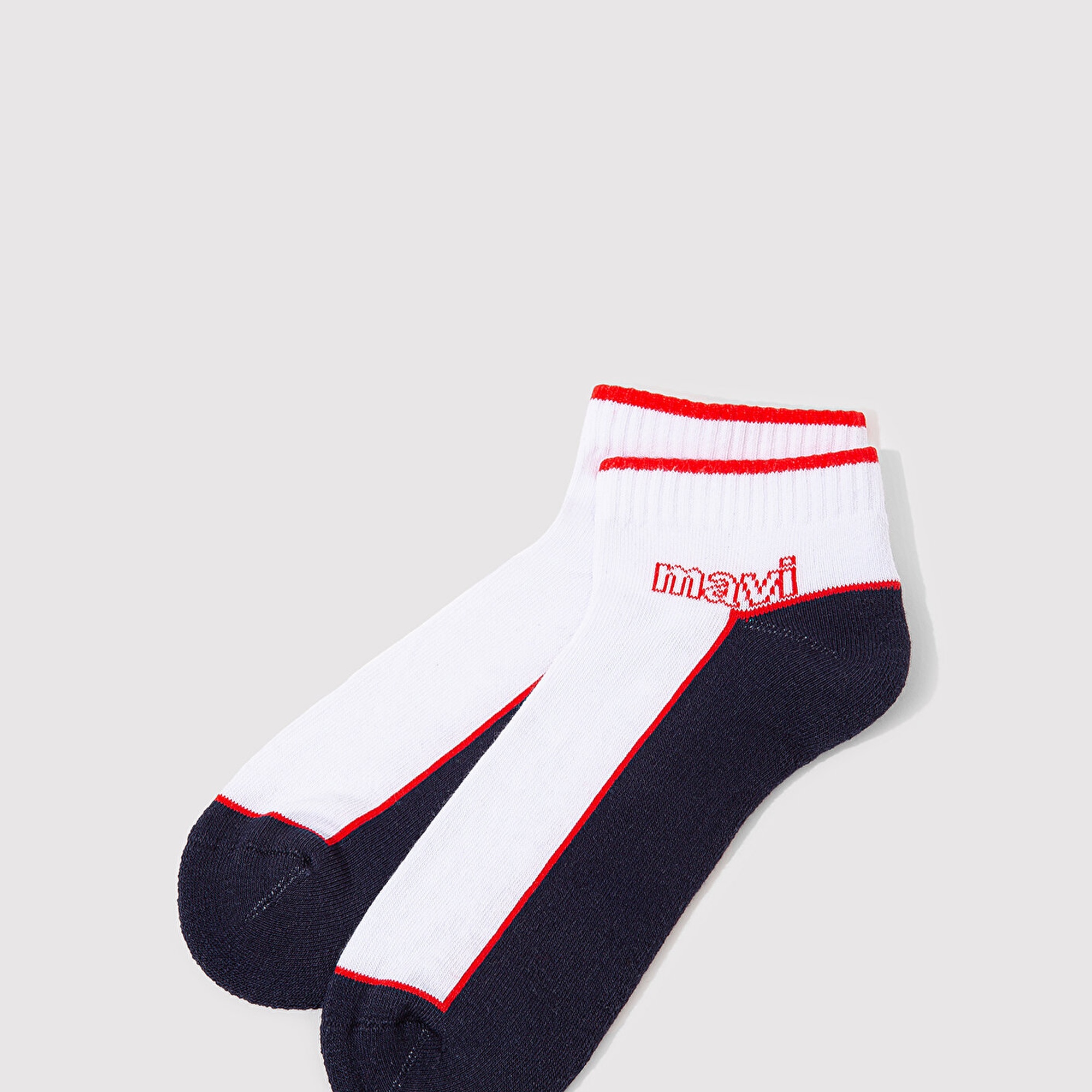 Mavi Beyaz Patik Çorap 0911128-83097