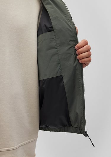  Mavi Kapüşonlu Haki Ceket Regular Fit / Normal Kesim 0110234-71598