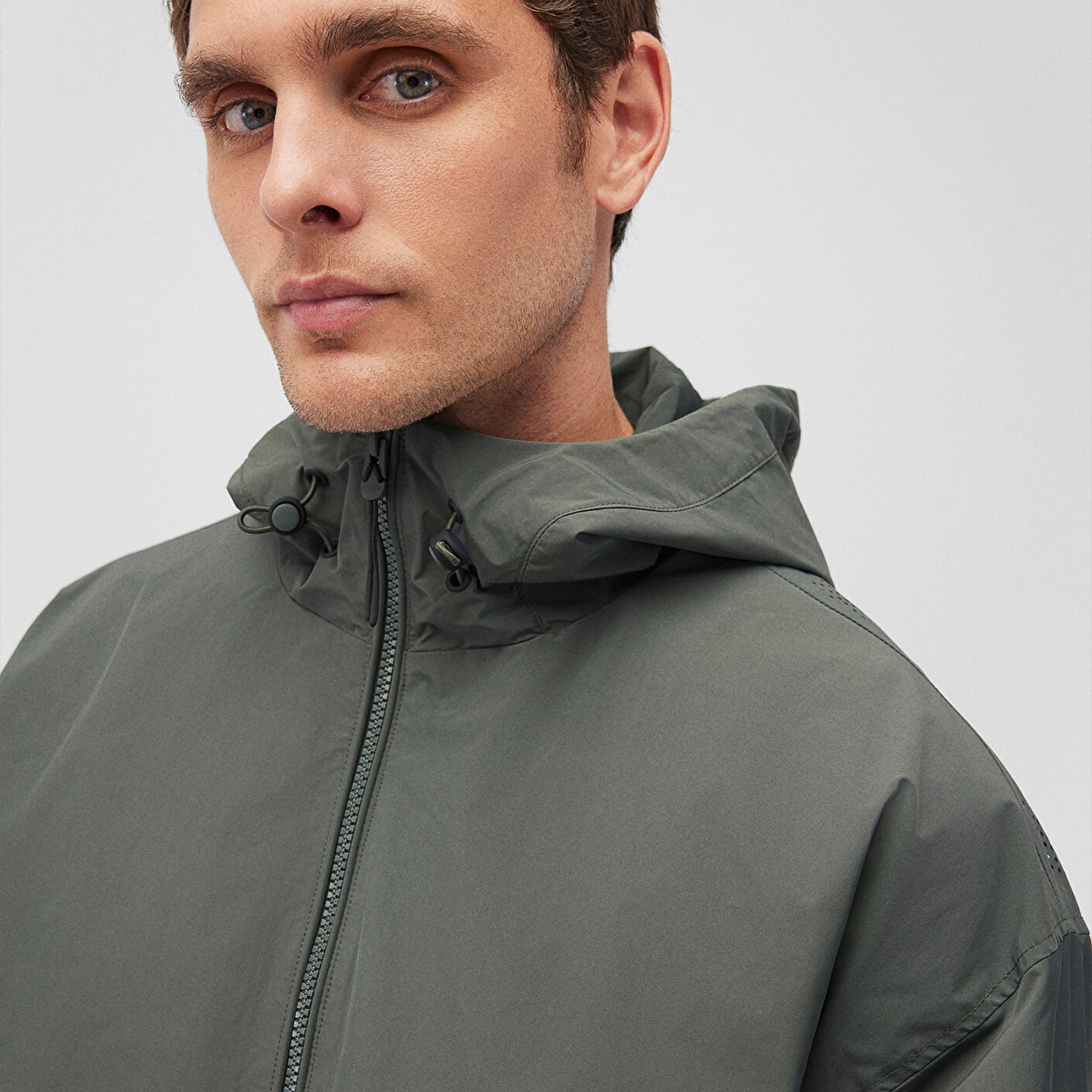 Mavi Kapüşonlu Haki Ceket Regular Fit / Normal Kesim 0110234-71598