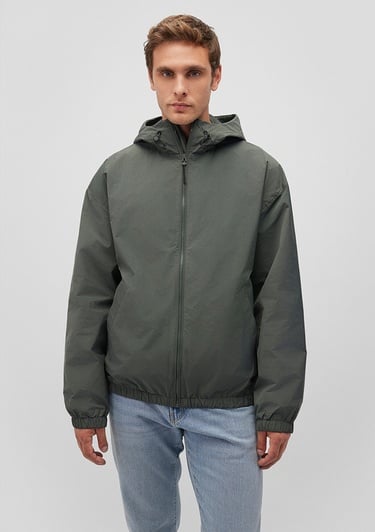  Mavi Kapüşonlu Haki Ceket Regular Fit / Normal Kesim 0110234-71598