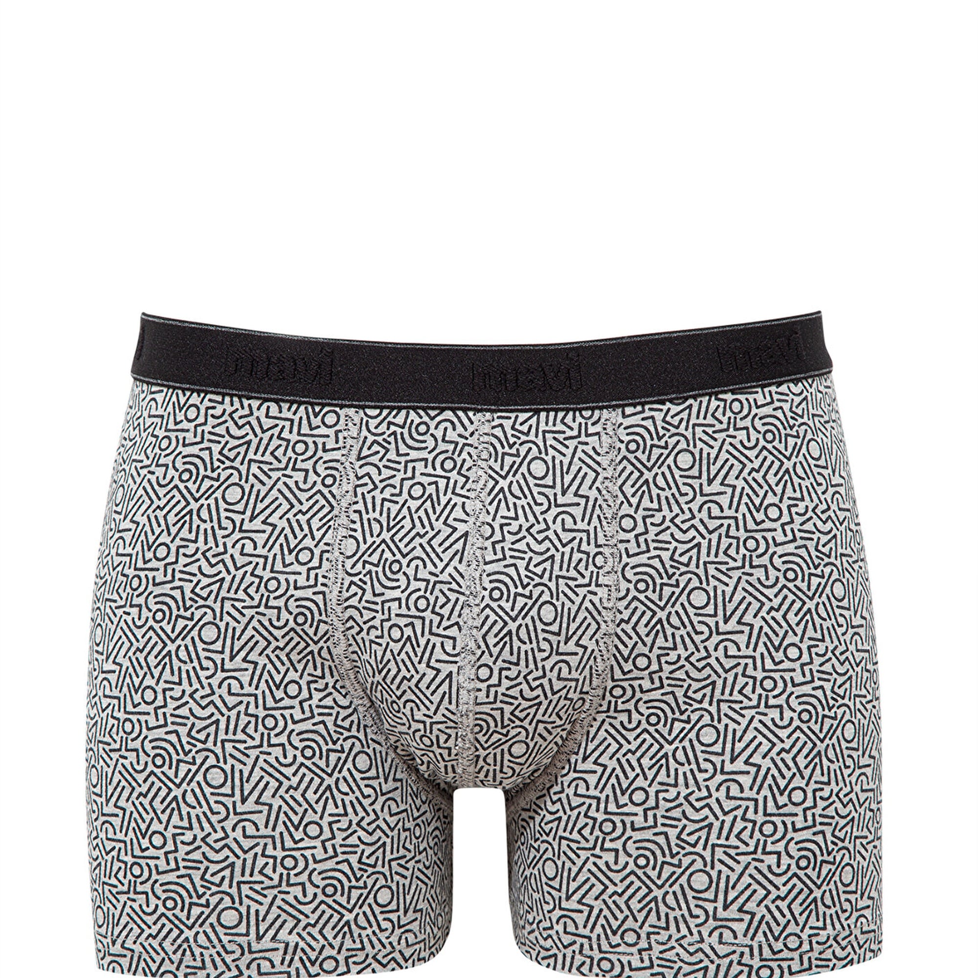 Mavi Baskılı Gri Boxer 0910717-85524