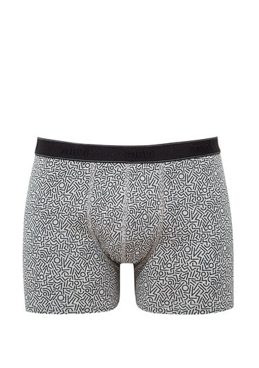  Mavi Baskılı Gri Boxer 0910717-85524