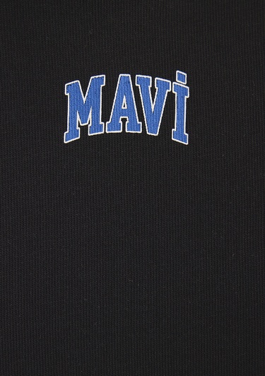  Mavi Mavi Logo Baskılı Siyah Crop Tişört Crop / Kısa Kesim 1611585-900