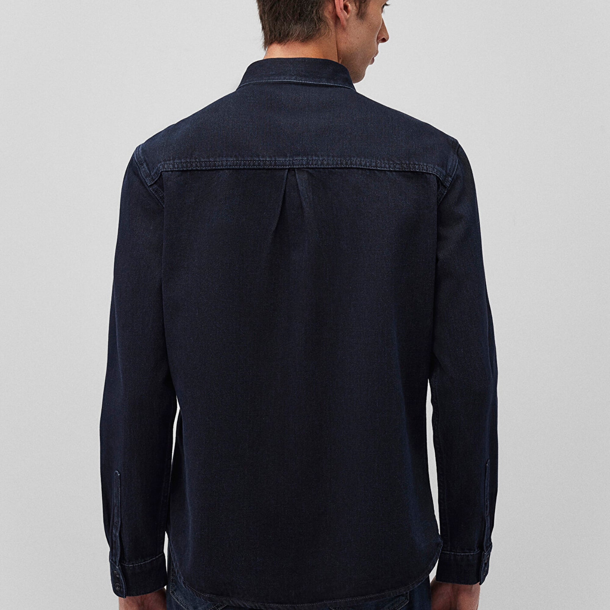 Mavi Roy Lux Black Gece Mavisi Jean Gömlek Slim Fit / Dar Kesim 0210496-85224