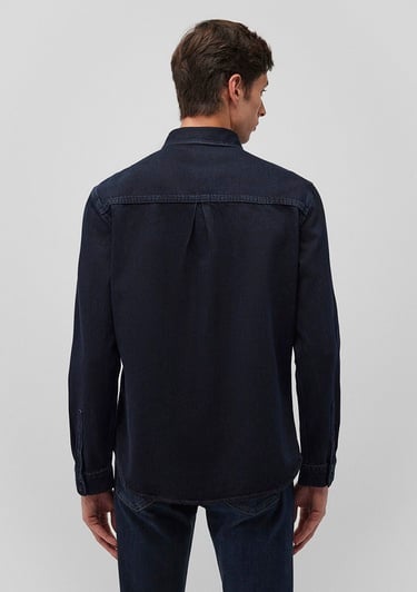  Mavi Roy Lux Black Gece Mavisi Jean Gömlek Slim Fit / Dar Kesim 0210496-85224