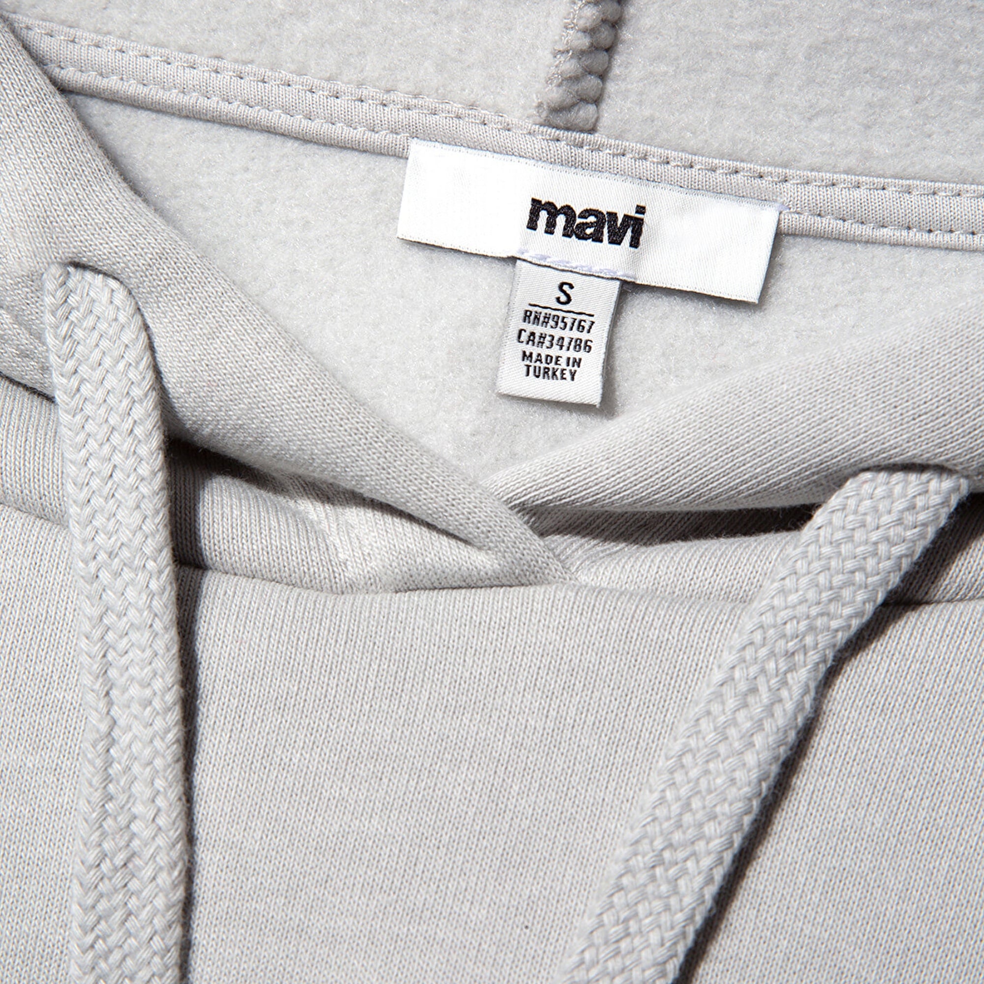 Mavi Mavi Logo Baskılı Kapüşonlu Gri Sweatshirt 1600361-34322