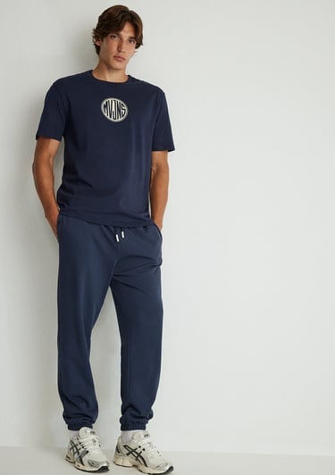  Mavi MVJNS Logo Baskılı Lacivert Eşofman Altı 0010175-70490