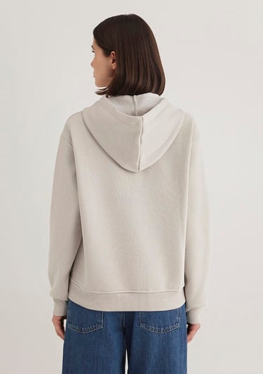  Mavi Kapüşonlu Gri Basic Sweatshirt 167299-70074