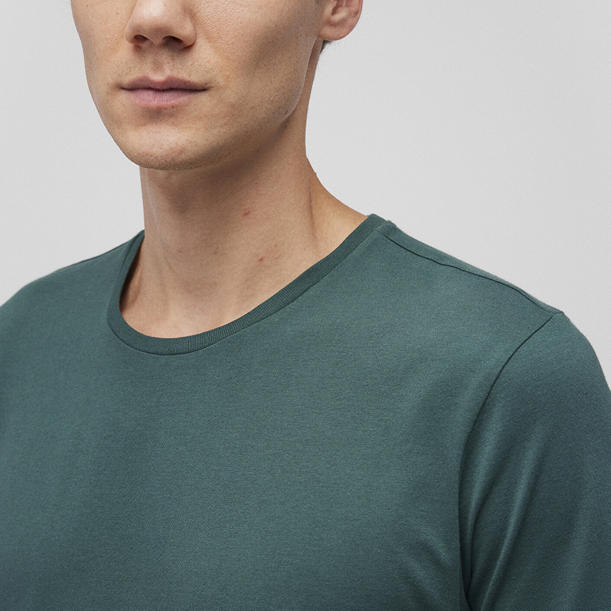 Mavi 3lü Bisiklet Yaka Erkek Basic Tişört Slim Fit / Dar Kesim 0611784-70490