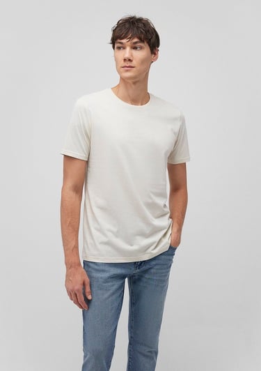  Mavi 3lü Bisiklet Yaka Erkek Basic Tişört Slim Fit / Dar Kesim 0611784-70490