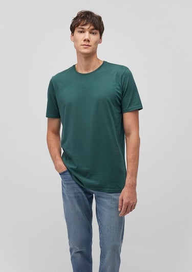  Mavi 3lü Bisiklet Yaka Erkek Basic Tişört Slim Fit / Dar Kesim 0611784-70490