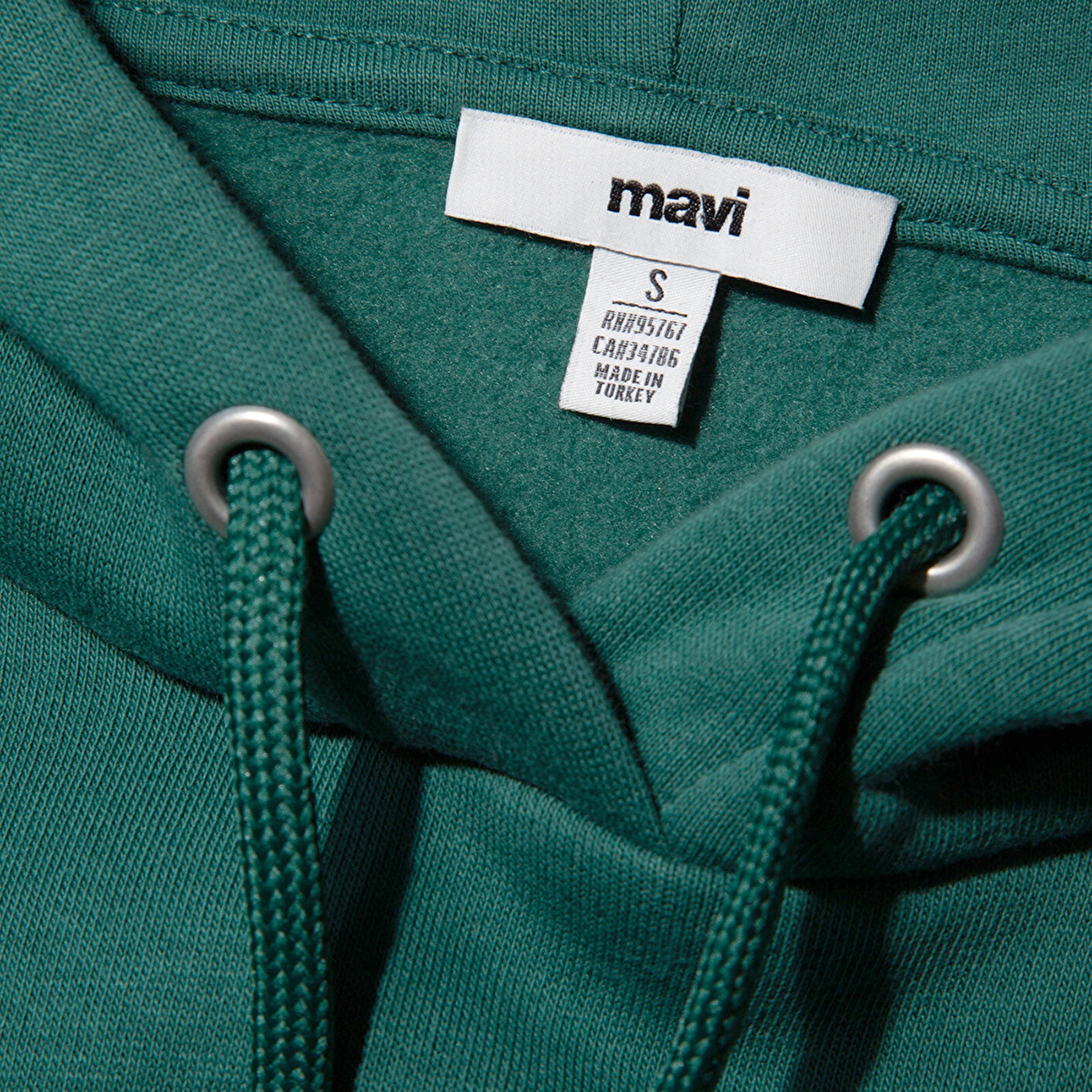 Mavi Mavi Logo Baskılı Kapüşonlu Yeşil Sweatshirt 168334-71874