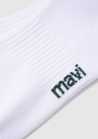  Mavi Mavi Logo Baskılı Beyaz Soket Çorap 0911160-620