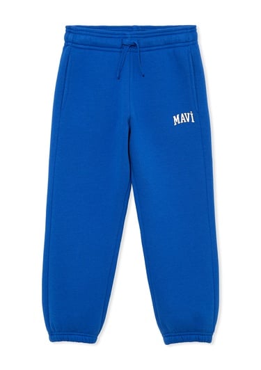  Mavi Mavi Logo Baskılı Mavi Eşofman Altı 6010000-70896