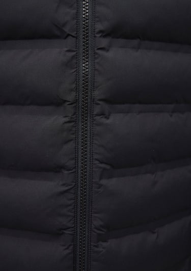  Mavi Dik Yaka Siyah Şişme Mont 0110217-71379