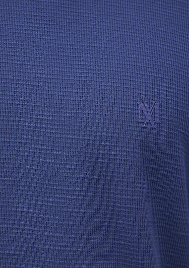  Mavi Uzun Kollu Lacivert Basic Tişört Slim Fit / Dar Kesim 065755-70722