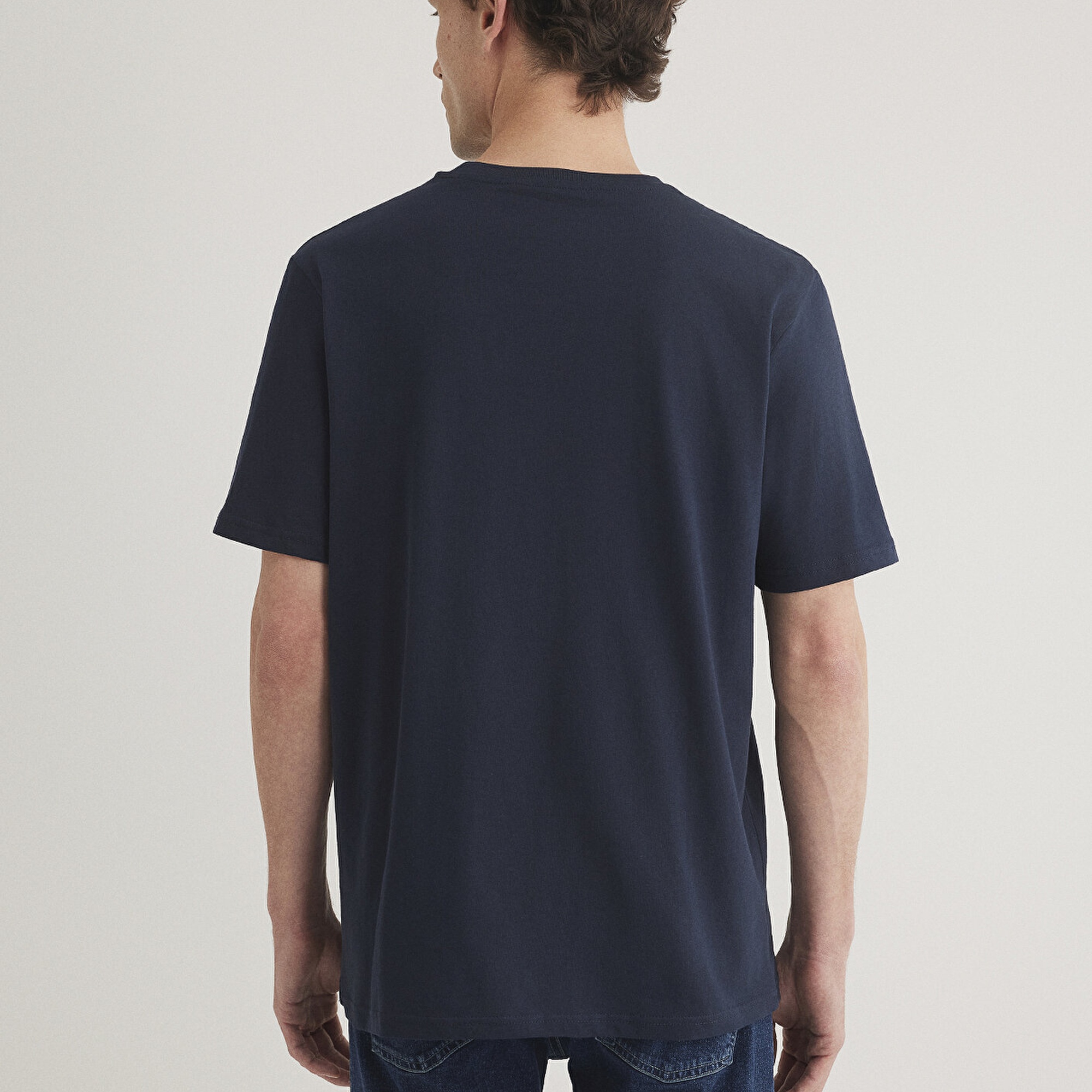 Mavi İstanbul Baskılı Lacivert Tişört Regular Fit / Normal Kesim 0611884-70490