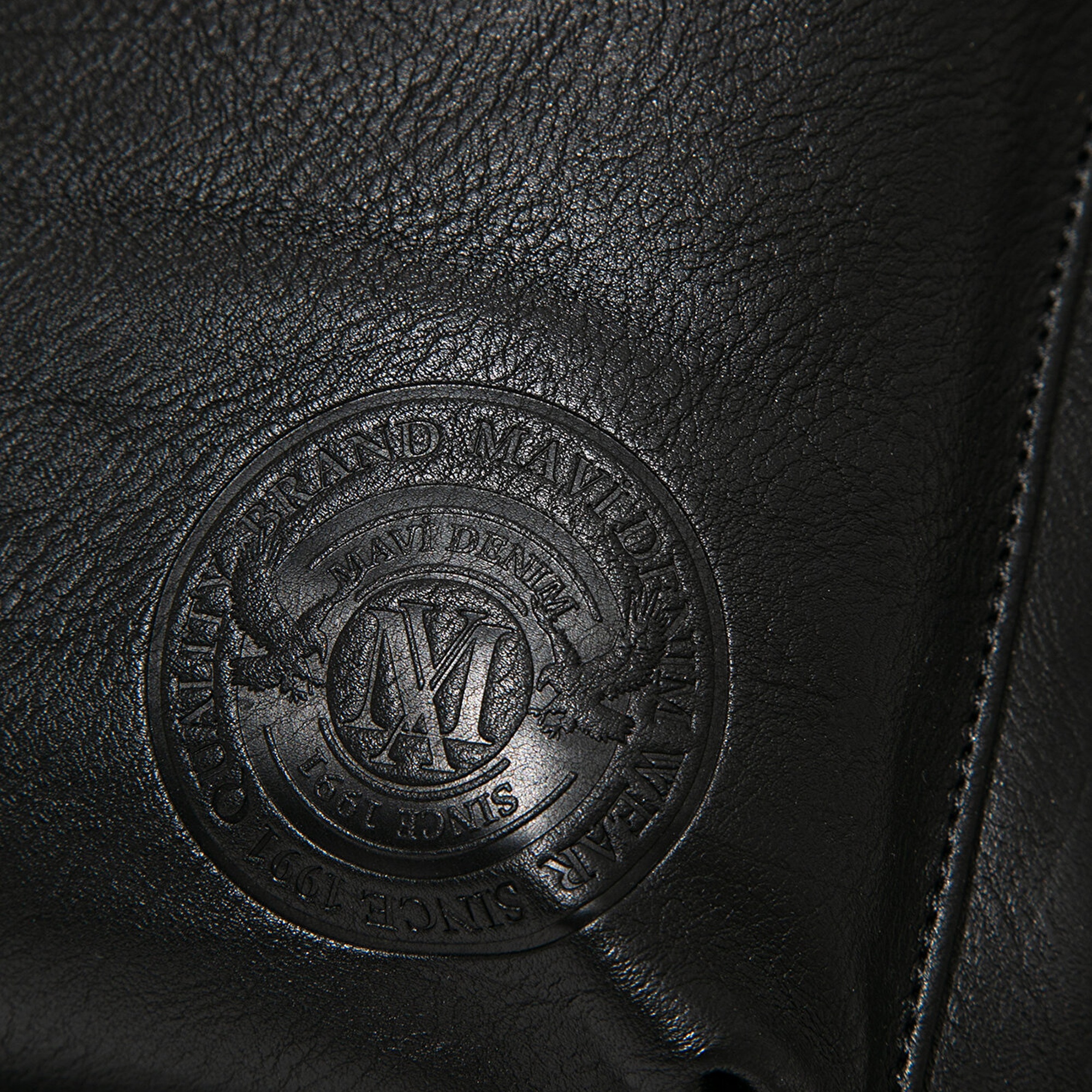 Mavi Siyah Suni Deri Sırt Çantası 0910973-900