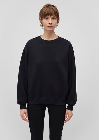  Mavi Bisiklet Yaka Siyah Basic Sweatshirt 1610198-900