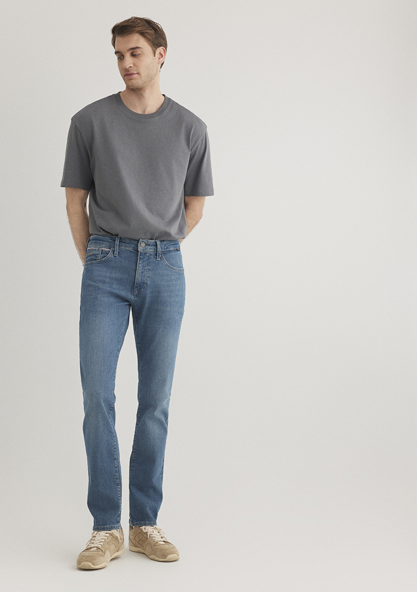  Mavi Jake Krmzbyz Mavi Premium Puslu Vintage Mavi Jean Pantolon 0042285192