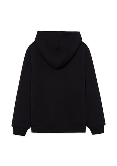  Mavi Mavi Logo Baskılı Kapüşonlu Siyah Sweatshirt 6610110-900