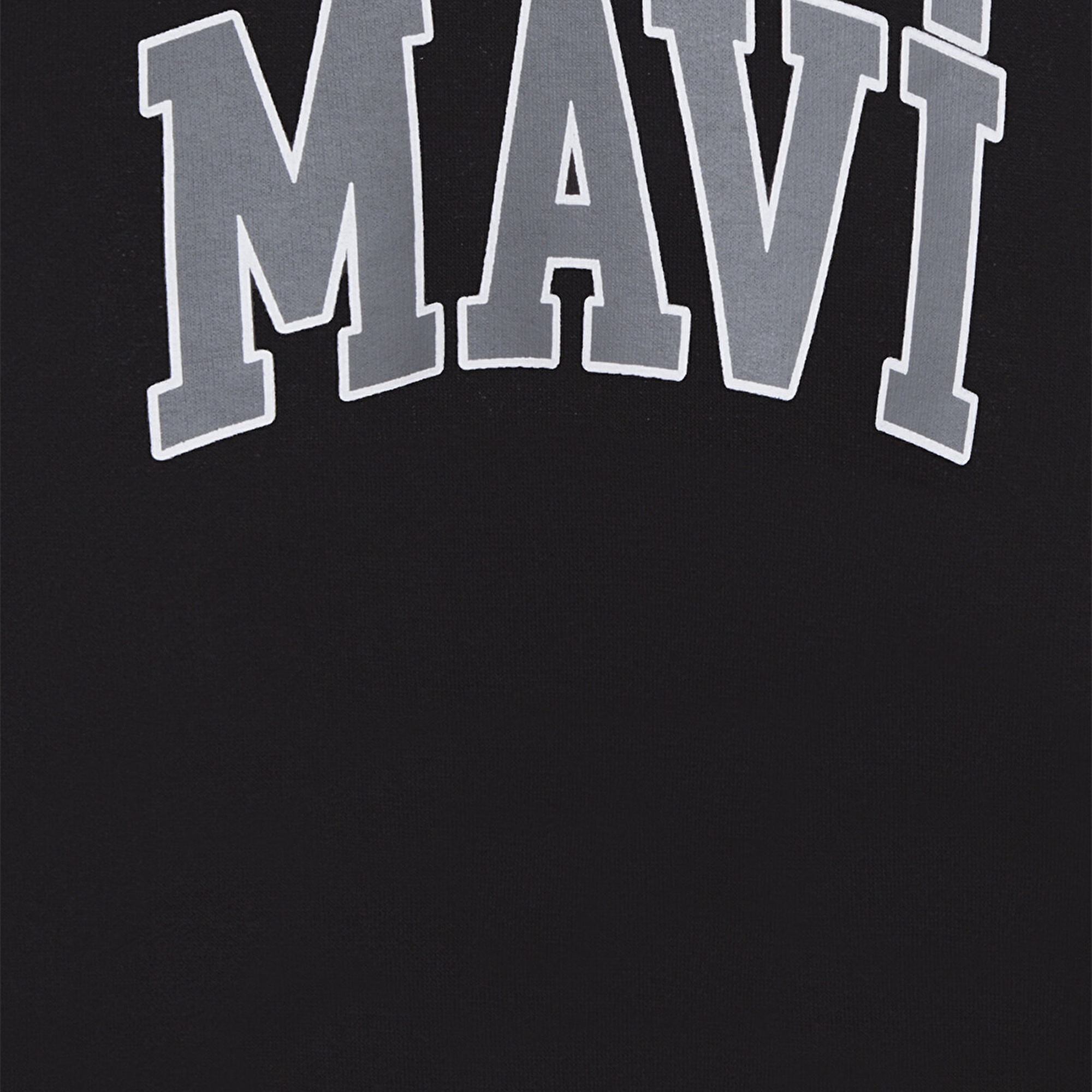 Mavi Mavi Logo Baskılı Kapüşonlu Siyah Sweatshirt 6610110-900