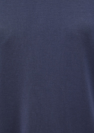 Mavi Lacivert TENCEL TM Modal Basic Tişört Regular Fit / Normal Kesim 1611897-70487