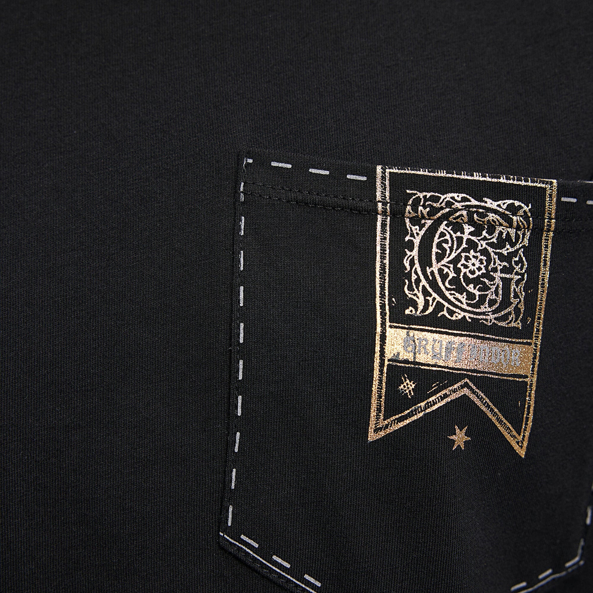 Mavi Hogwarts Baskılı Siyah Tişört Loose Fit / Bol Rahat Kesim 1612055-900