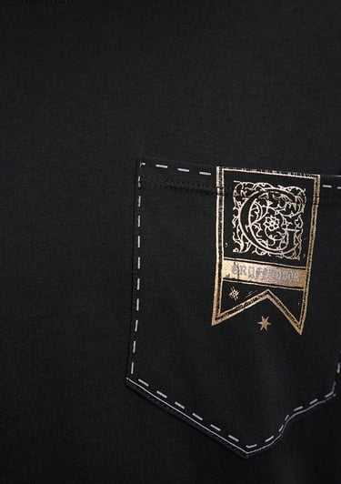  Mavi Hogwarts Baskılı Siyah Tişört Loose Fit / Bol Rahat Kesim 1612055-900