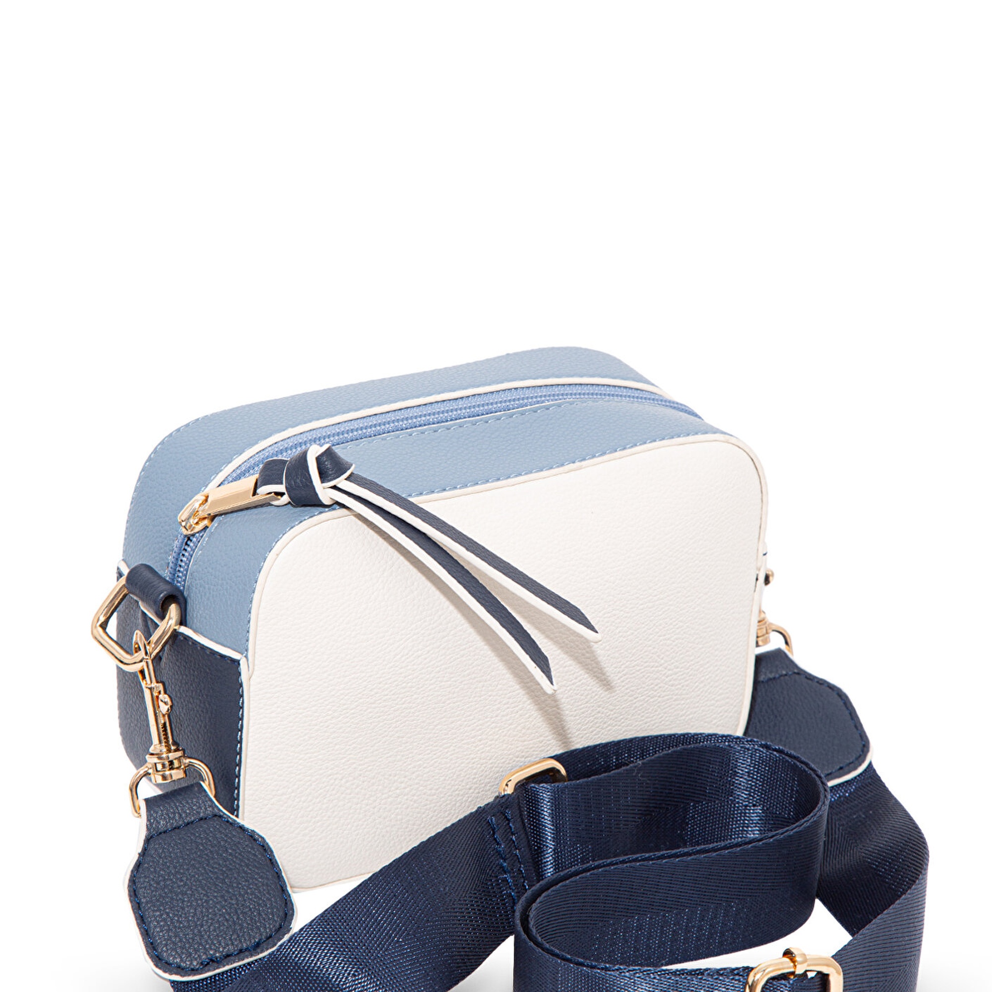 Mavi Lacivert Askılı Beyaz Çapraz Çanta 1910084-32184