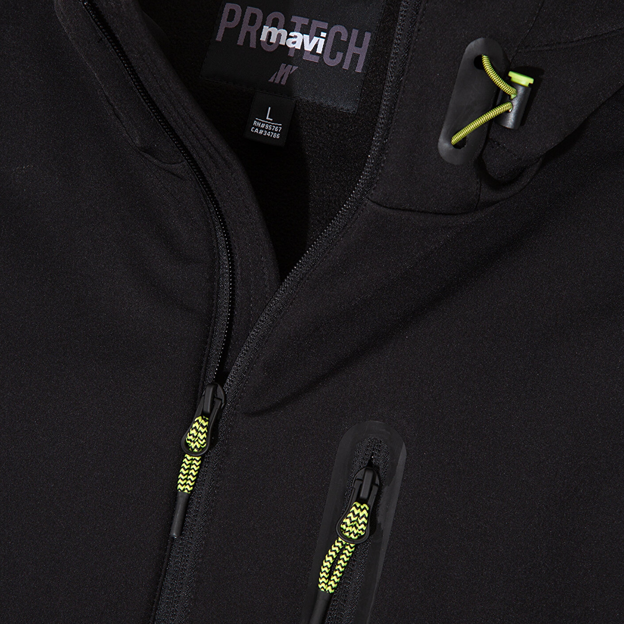 Mavi Kapüşonlu Siyah Scuba Ceket Slim Fit / Dar Kesim 0110264-900