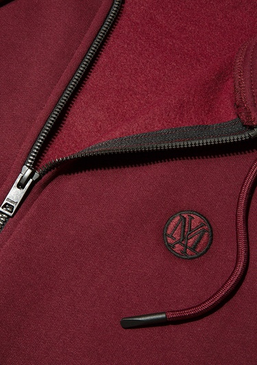  Mavi Kapüşonlu Fermuarlı Bordo Basic Sweatshirt 066979-70426