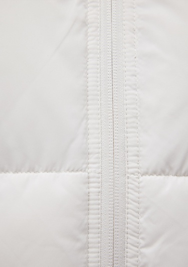  Mavi Kapüşonlu Beyaz Şişme Mont 1110199-83746