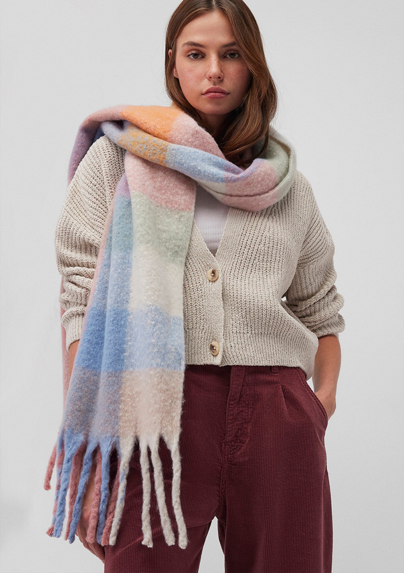  Mavi Kareli Atkı 1911734-82952