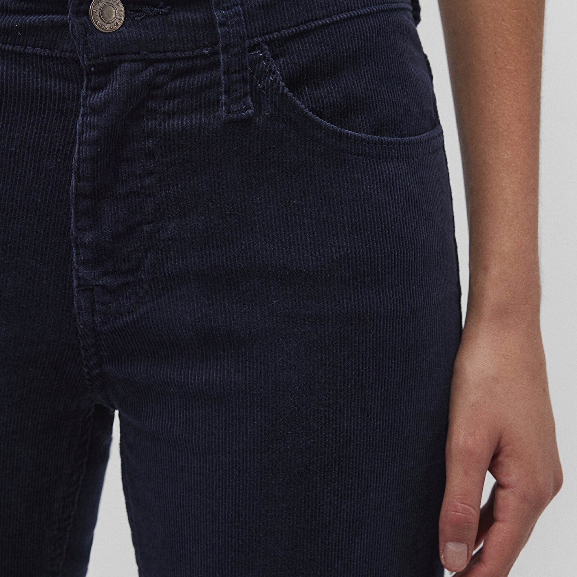 Mavi Molly Lacivert Kadife Pantolon 1013682993