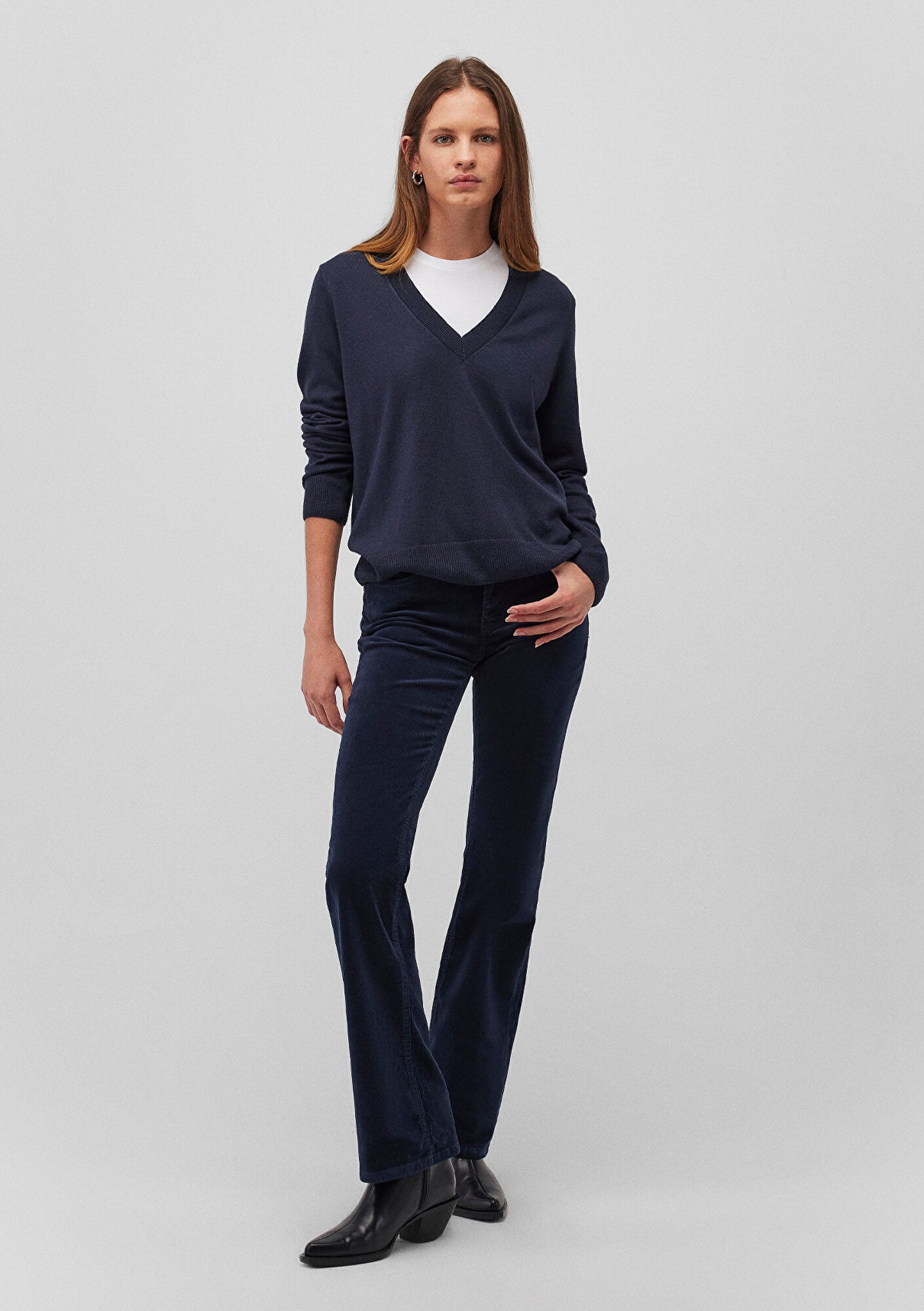  Mavi Molly Lacivert Kadife Pantolon 1013682993