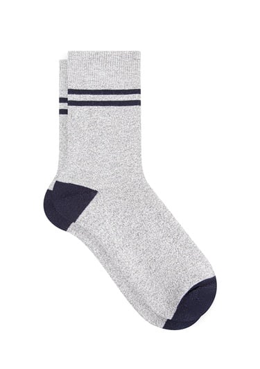  Mavi Gri Bot Çorabı 0911131-33397