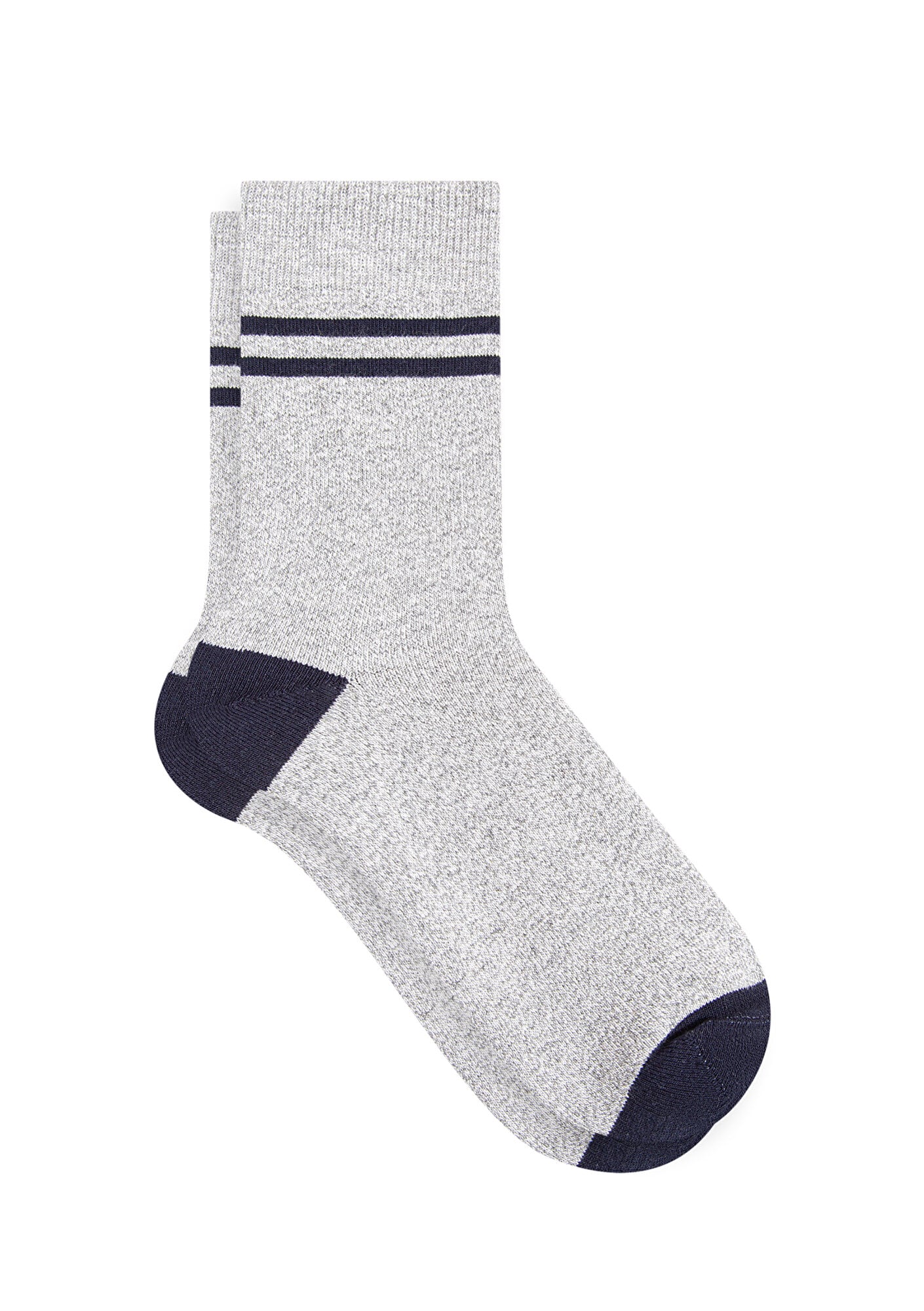  Mavi Gri Bot Çorabı 0911131-33397