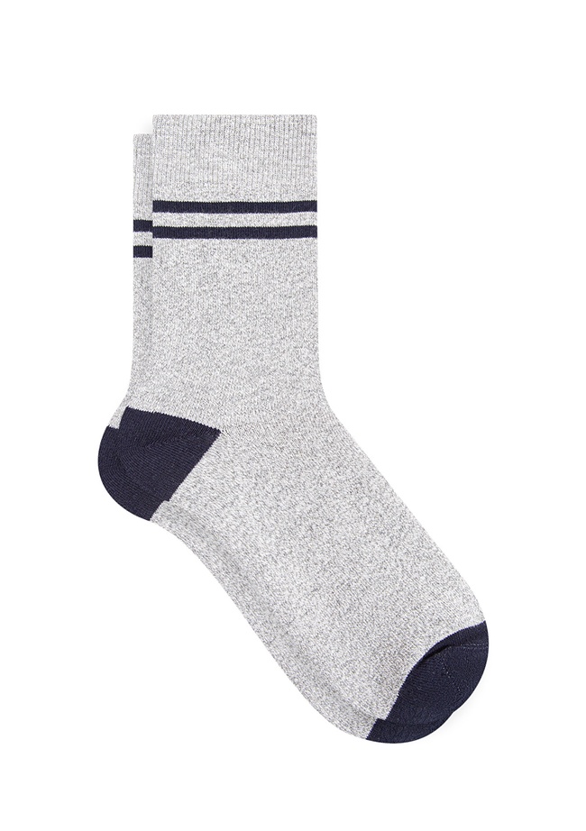  Mavi Gri Bot Çorabı 0911131-33397