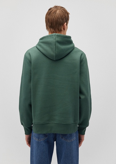  Mavi Mavi Logo Nakışlı Kapüşonlu Yeşil Sweatshirt 065809-71580