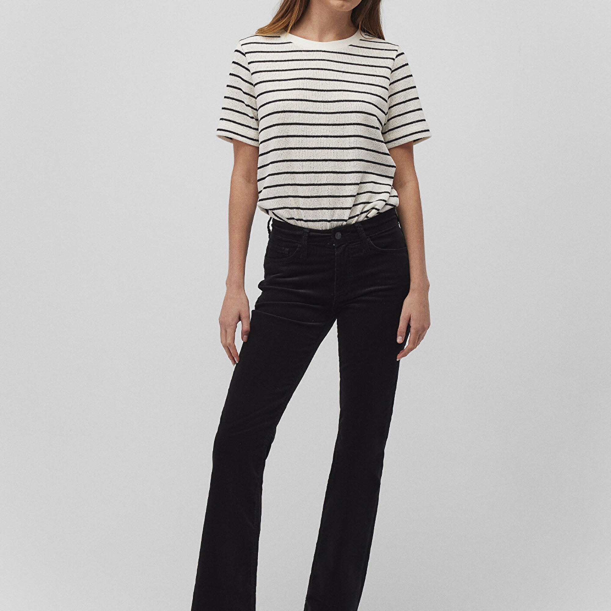 Mavi Molly Siyah Kadife Pantolon 1013682991