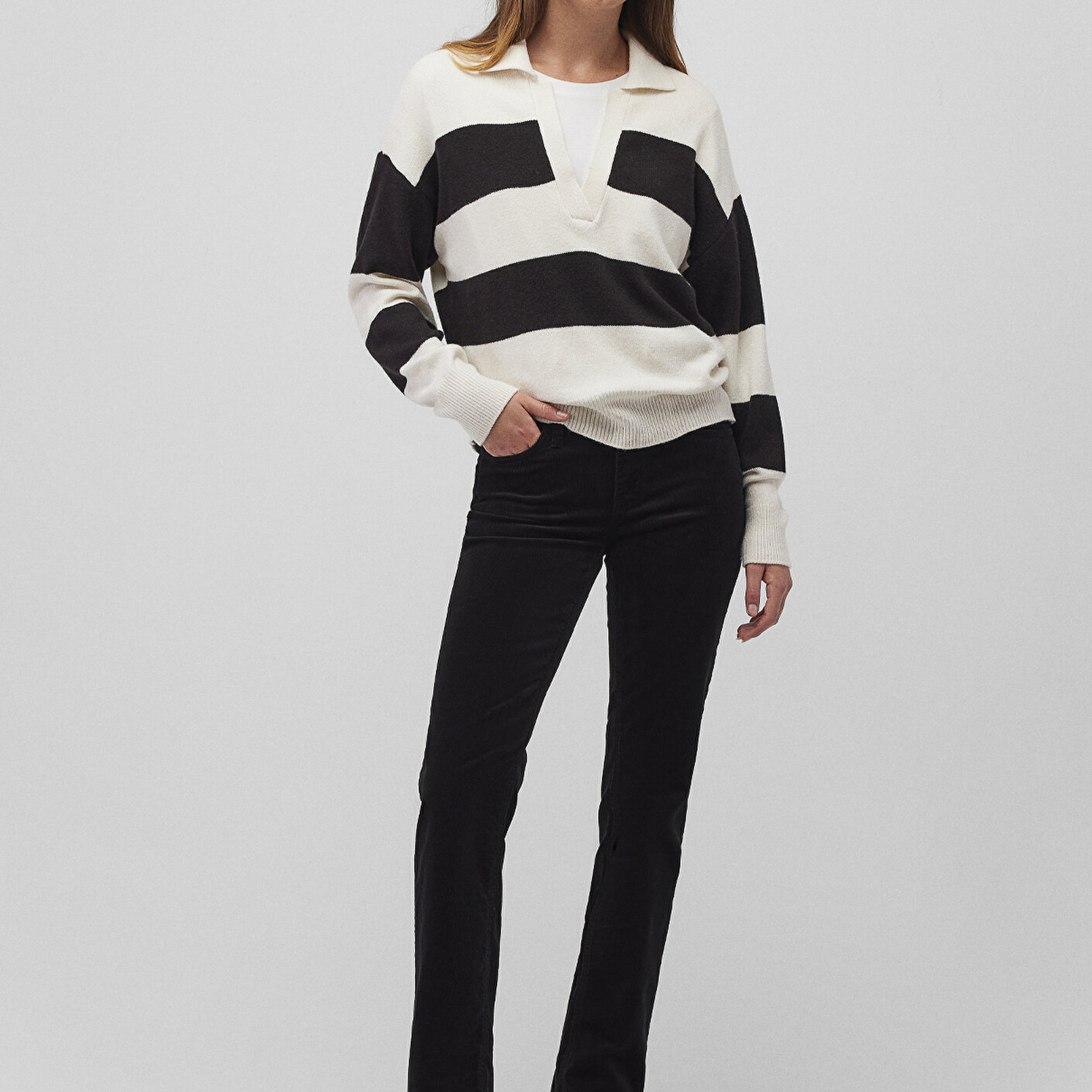 Mavi Mona Siyah Kadife Pantolon 1049782991