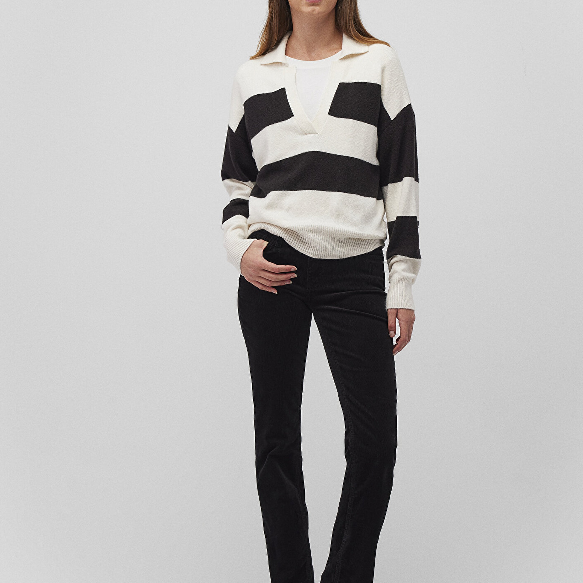 Mavi Mona Siyah Kadife Pantolon 1049782991