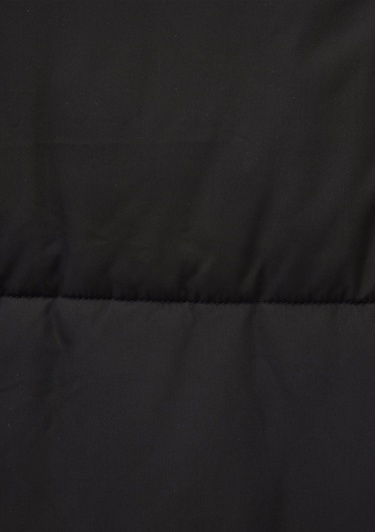  Mavi Suni Kürk Detaylı Siyah Şişme Mont 1110100-900