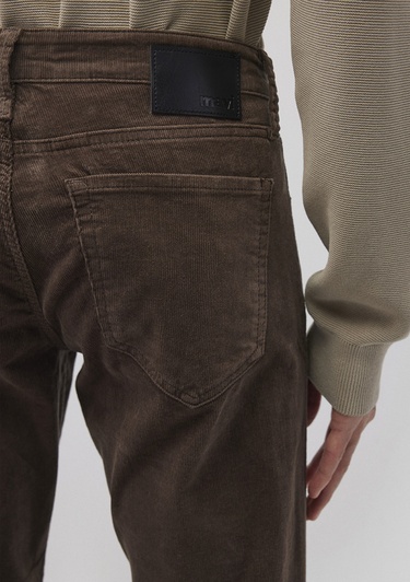  Mavi Hunter Kahverengi Kadife Pantolon 0020235666