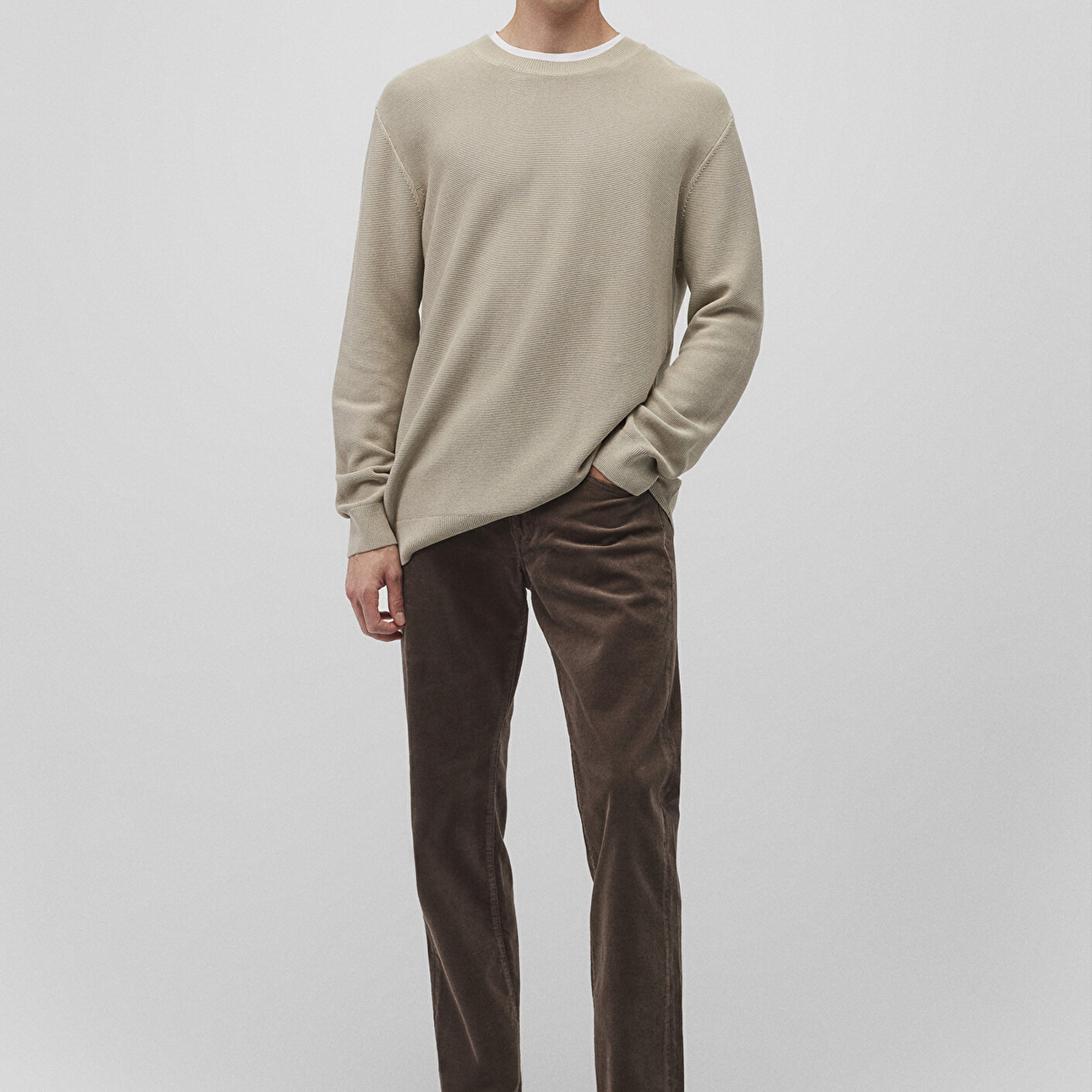 Mavi Hunter Kahverengi Kadife Pantolon 0020235666